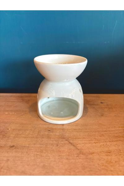 Ceramic Oil Burner - White (OB-PW-S)